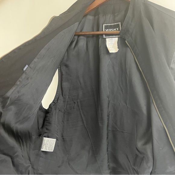 Versace Vest Womens Medium Black Jeans Couture Size M Medium Medusa Pulls Zip Up - Picture 15 of 16